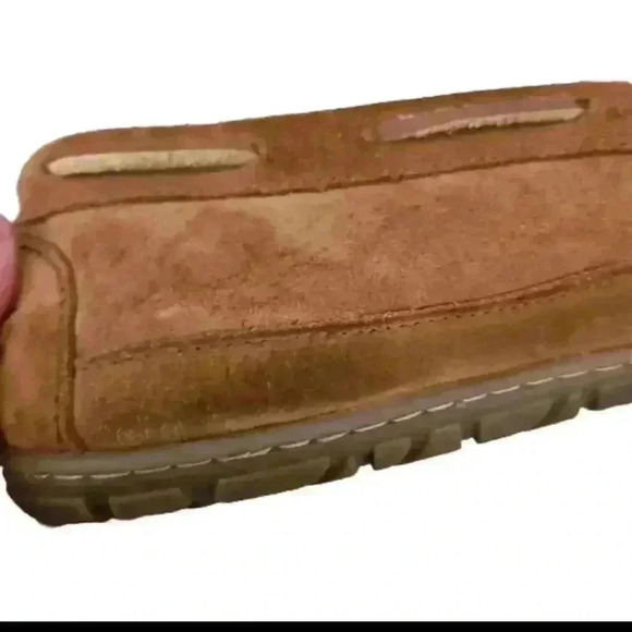 L.L. Bean Men's Tan  Wicked Good Moccasins 13 - Picture 12 of 15